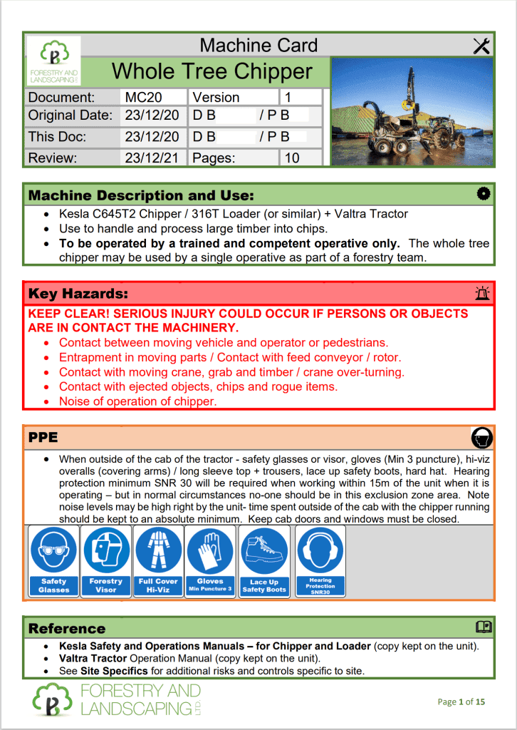 Example RAMS safety document 3