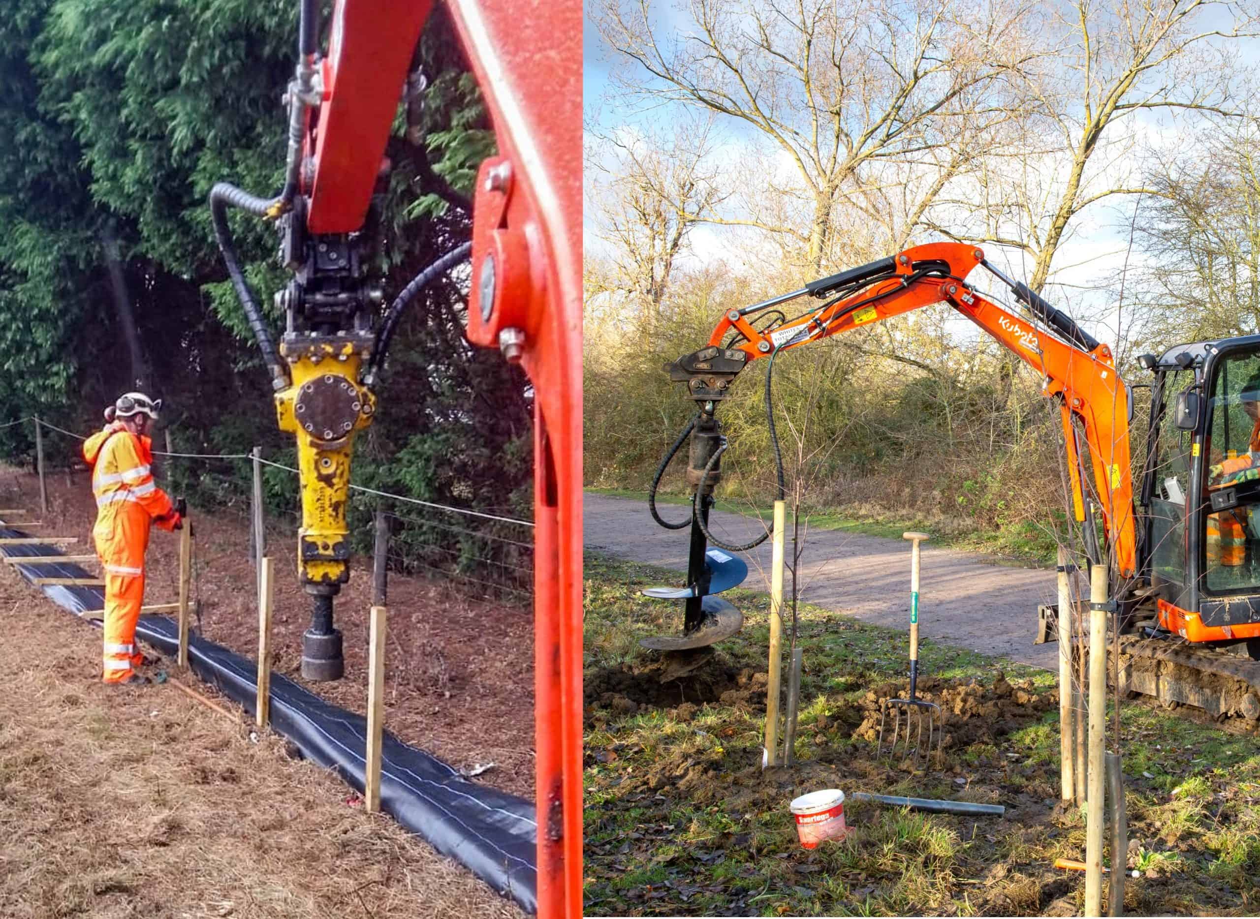Mini-Digger Post Knocker / Mini-Digger Auger